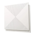 White diagonal punched 600 x 600 aluminum ceiling